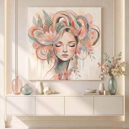 Boho Bloom - canvas