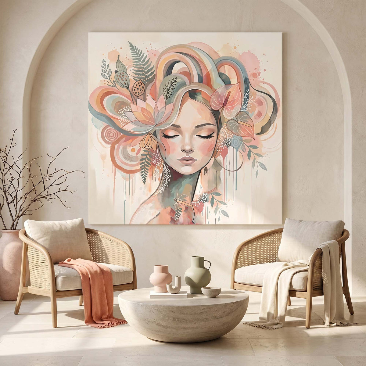 Boho Bloom - canvas