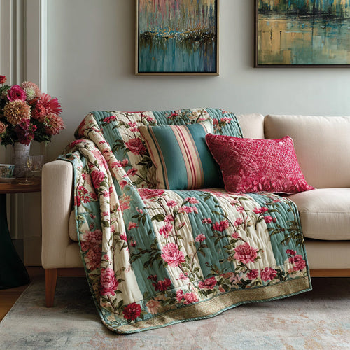 Boho Blossom Patch Quilted Blanket - Baby (30" x 40") - Pack 1