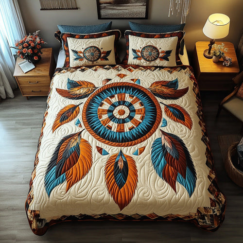 Bold Mesa Catcher 3-Piece Quilted Bedding Set - Single (59" x 70")