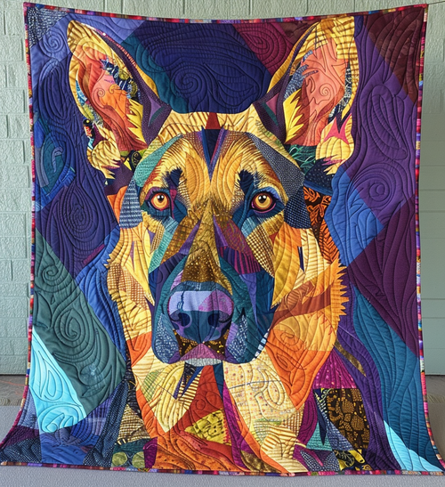 Bold Paws Parade Quilted Blanket - Throw (55" x 60")