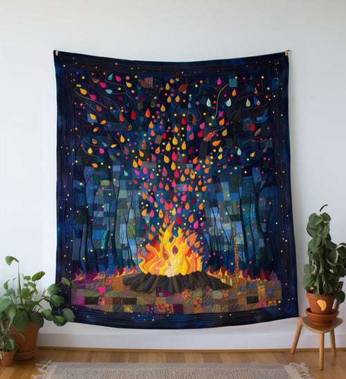 Bonfire Nights Quilted Blanket - Throw (55" x 60")