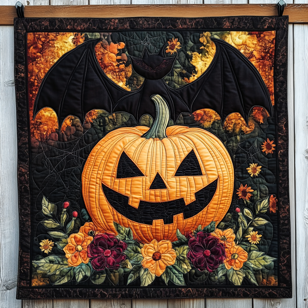 Boo Crew Quilted Blanket - Throw (55" x 60")