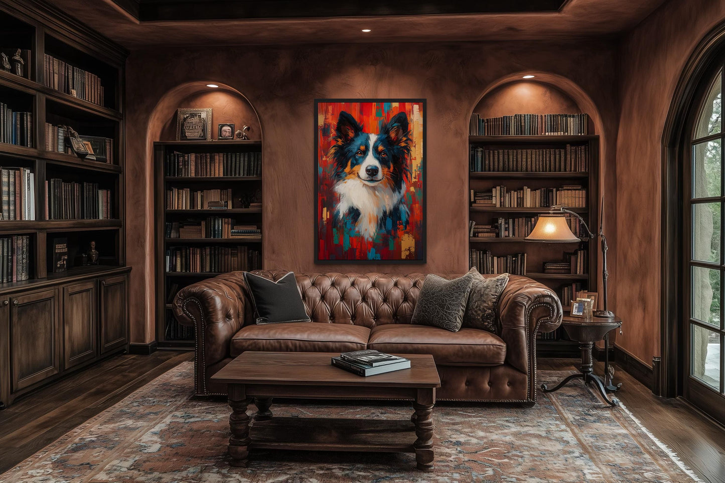 Border Collie Pop Art Colorful Portrait Wall Art