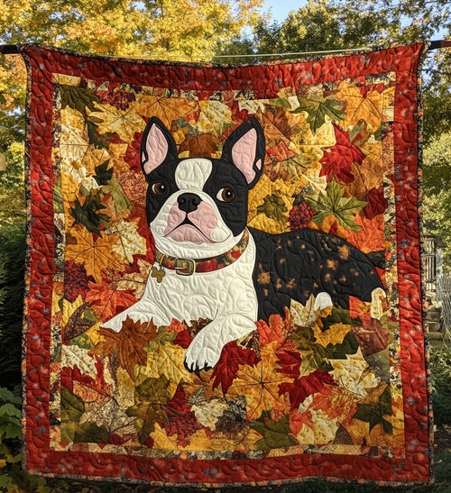 Boston Charm Quilted Blanket - Throw (55" x 60")