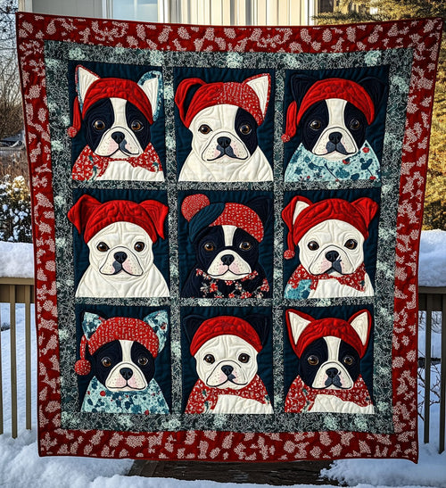 Boston Snuggles Quilted Blanket - Throw (55" x 60")