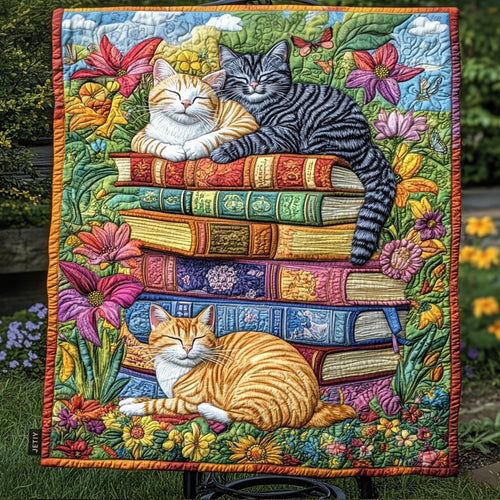 Botanical Book Nook Quilted Blanket - Baby (30" x 40")