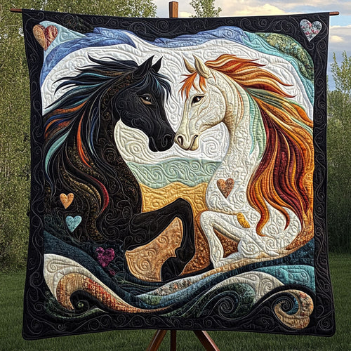 Bound by Hooves Quilted Blanket - Baby (30" x 40")