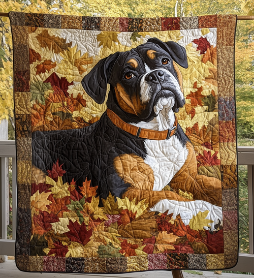 Boxer Dog Rest Quilted Blanket - Throw (55" x 60")