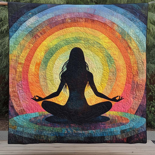 Breathe Deep Quilted Blanket - Throw (55" x 60")