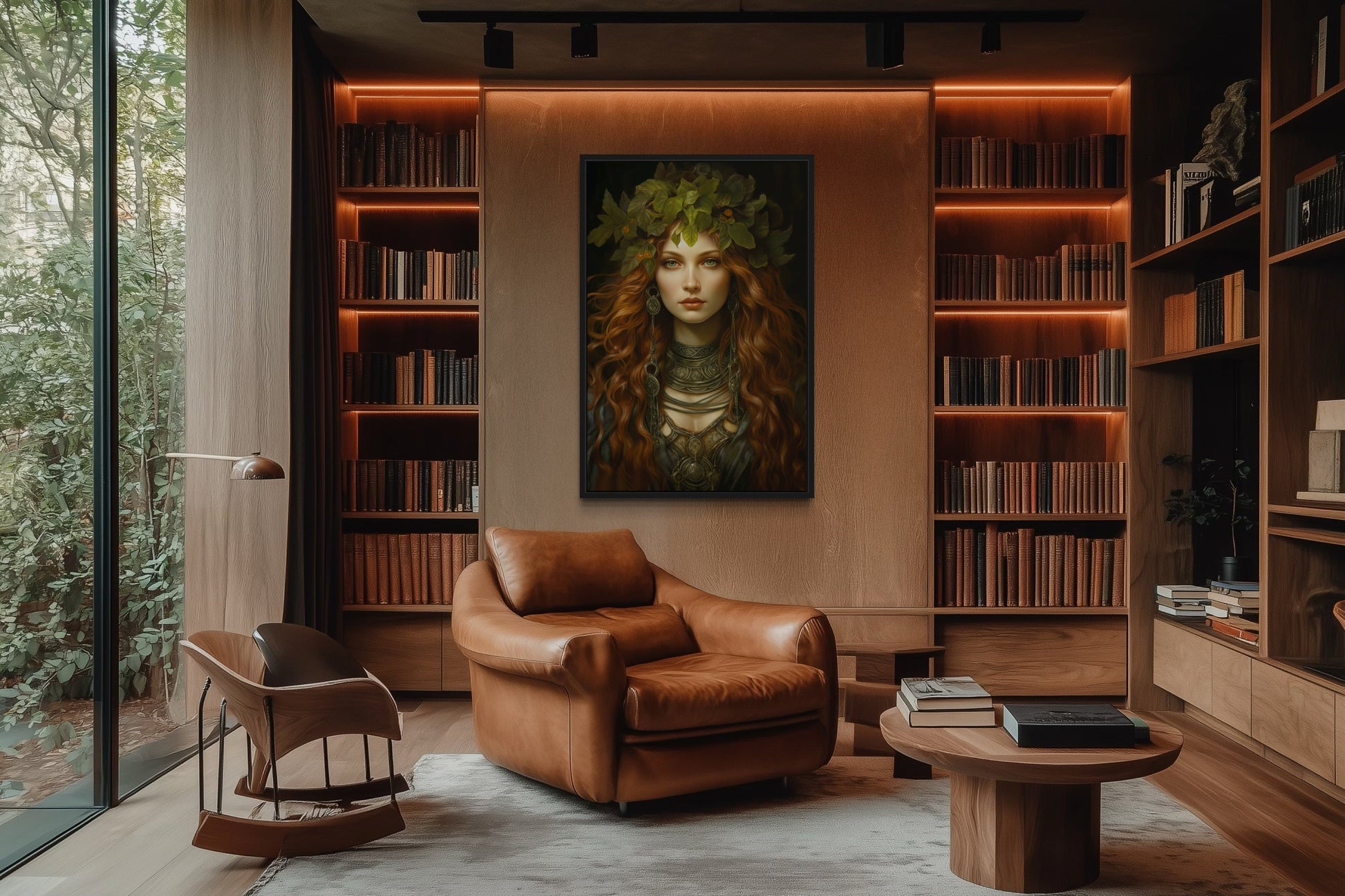 Brigid Celtic Goddess Framed Canvas Wall Art