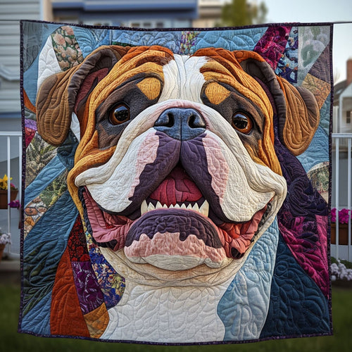 Bulldog World Quilted Blanket - Baby (30" x 40")