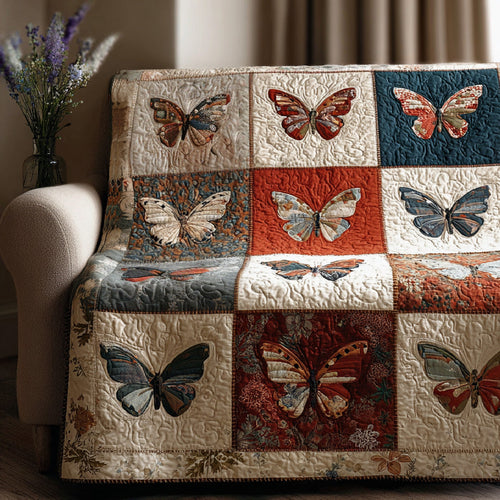 Butterfly Harmony Quilted Blanket - Baby (30" x 40") - Pack 1