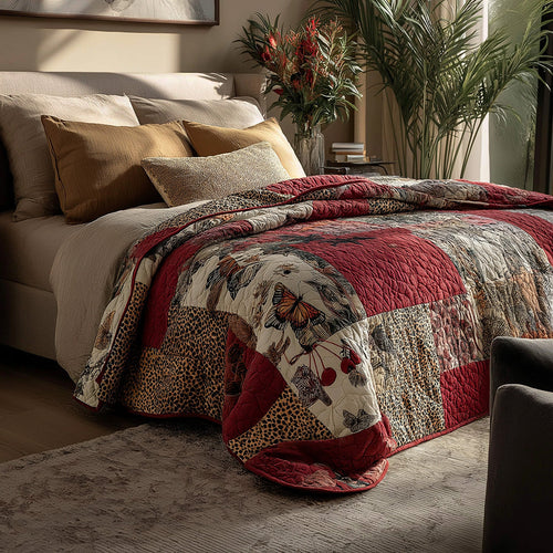 Butterfly Noir Romance Quilted Blanket - Baby (30" x 40") - Pack 1