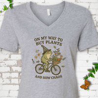 Buy Plants Frog V-Neck T-Shirt