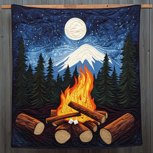 Camp Serenity Quilted Blanket - Throw (55" x 60")