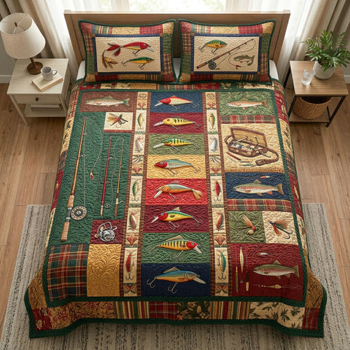 Cast Master 3-Piece Quilted Bedding Set - Single (59" x 70")