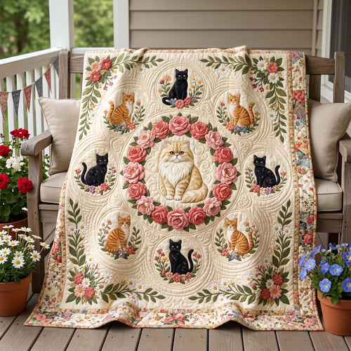 Cat Harmony Quilted Blanket - Baby (30" x 40") - Pack 1