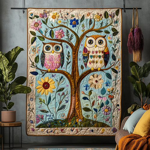 Celestial Sentries Quilted Blanket - Throw (55" x 60")