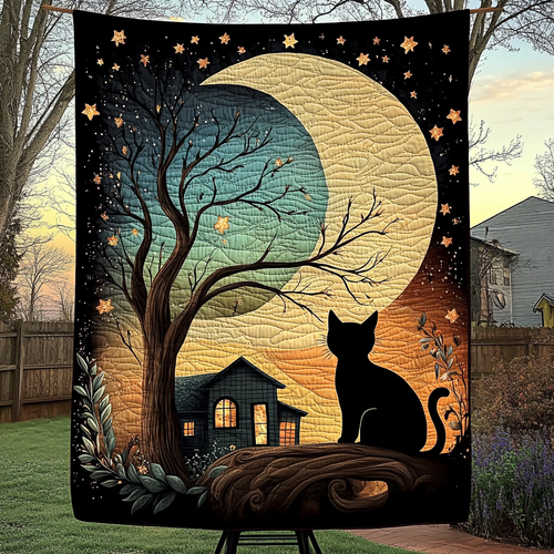 Celestial Cottage Quilted Blanket - Throw (55" x 60")