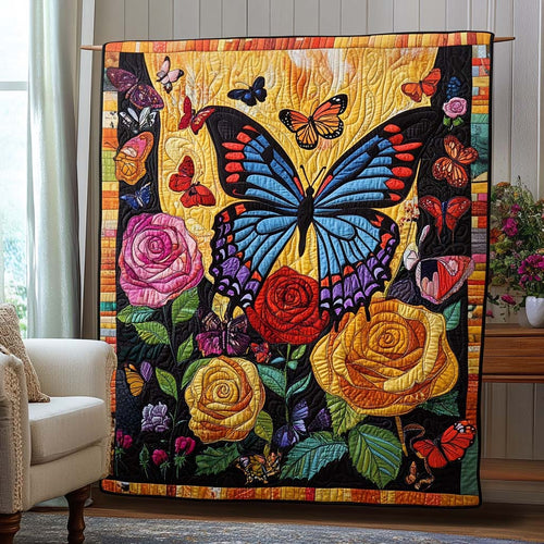 Celestial Flutter Quilted Blanket - Throw (55" x 60")
