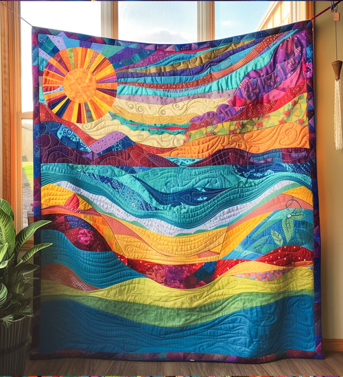Celestial Harmony Quilted Blanket - Throw (55" x 60")