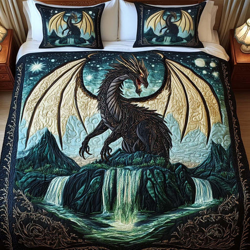 Celestial Shadow 3-Piece Quilted Bedding Set - Single (59" x 70")