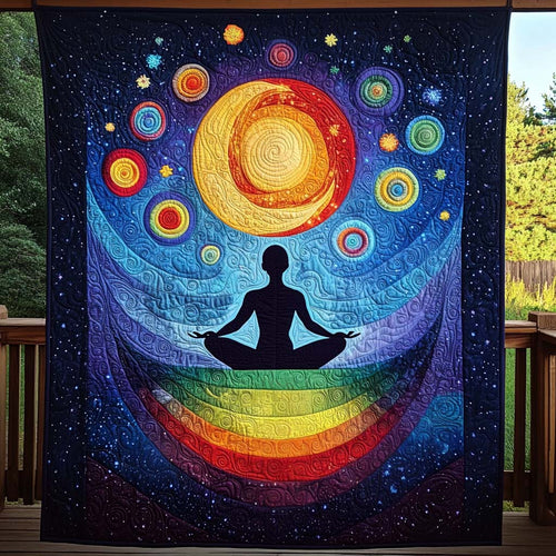 Chakra Harmony Quilted Blanket - Throw (55" x 60")