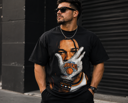 Jalen Brunson 2026 Iceman Burner on the Town signature shirt - Pepper, S - t-shirt