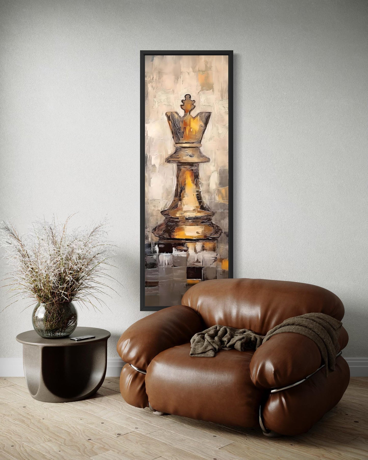 Chess King Tall Narrow Canvas Wall Art