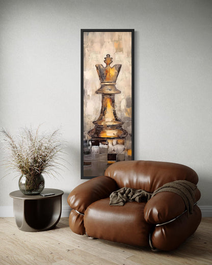 Chess King Tall Narrow Canvas Wall Art