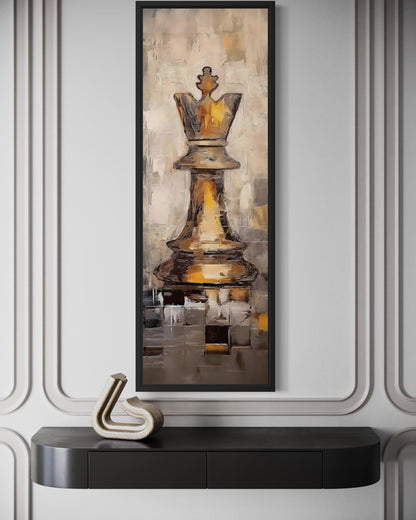 Chess King Tall Narrow Canvas Wall Art