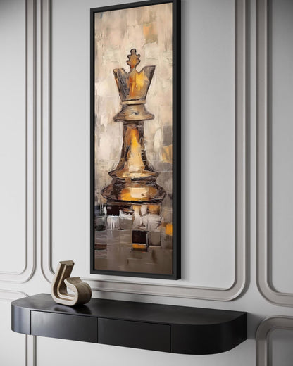 Chess King Tall Narrow Canvas Wall Art