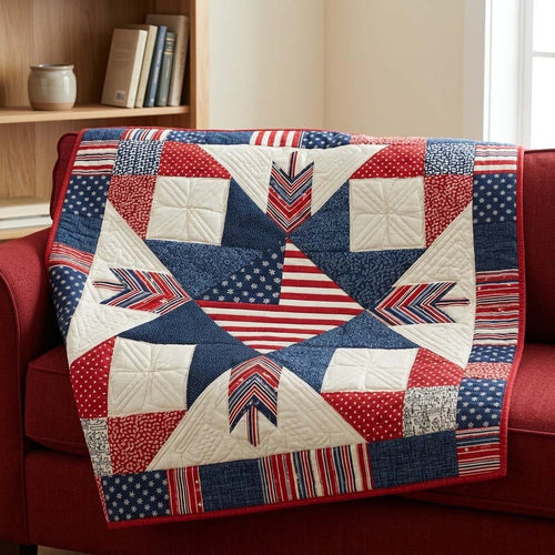Chevron Star Quilted Blanket - Baby (30" x 40") - Pack 1