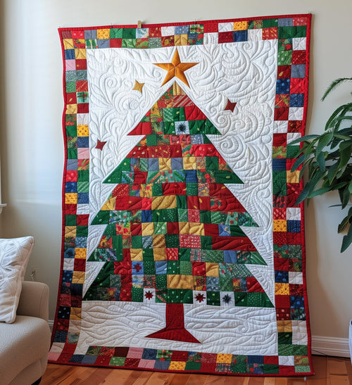 Christmas Cheer Quilted Blanket - Throw (55" x 60")