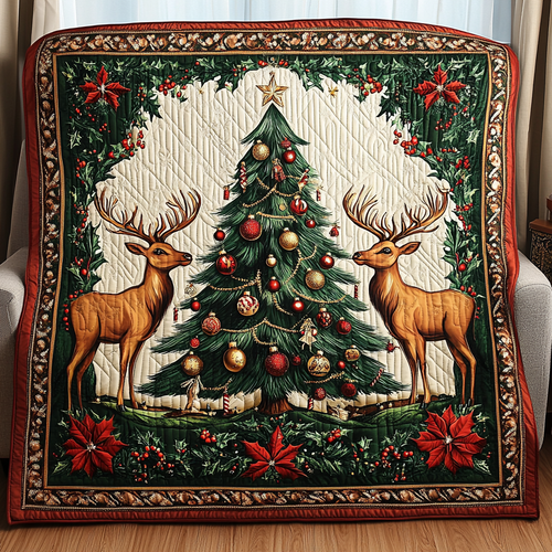Christmas Forest Quilted Blanket - Baby (30" x 40")