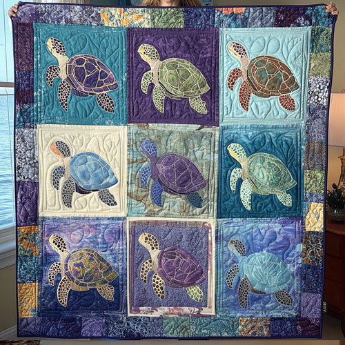 Coastal Bliss Quilted Blanket - Throw (55" x 60")