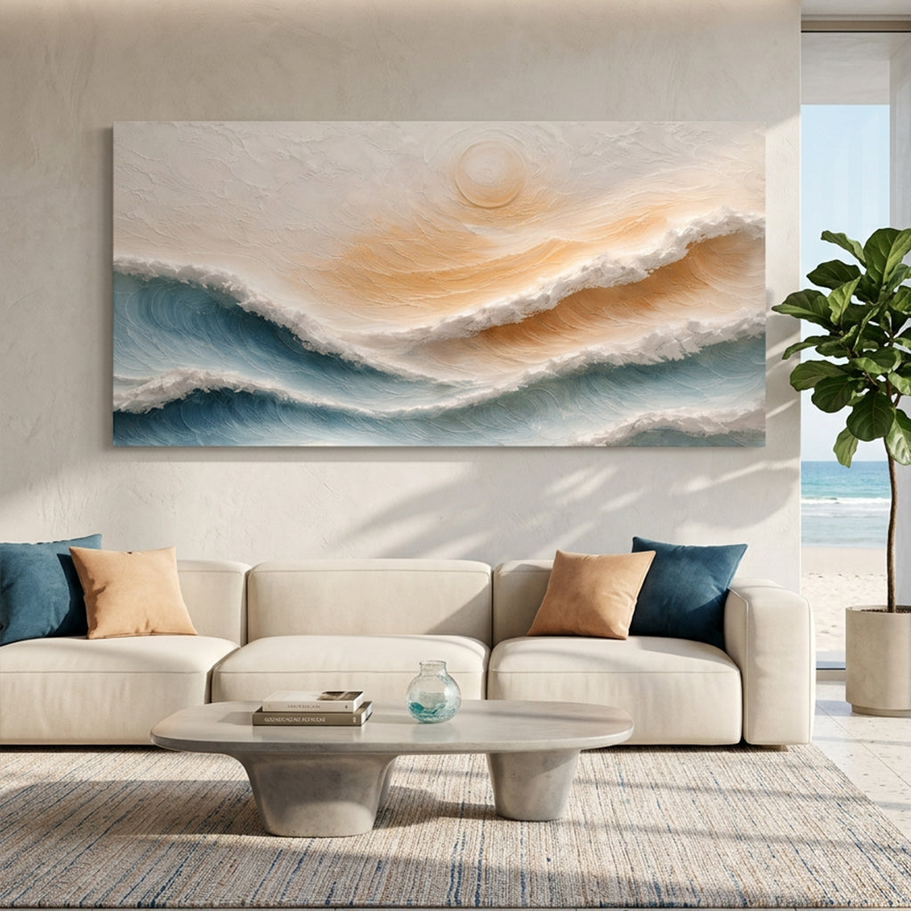 Coastal Waves - canvas