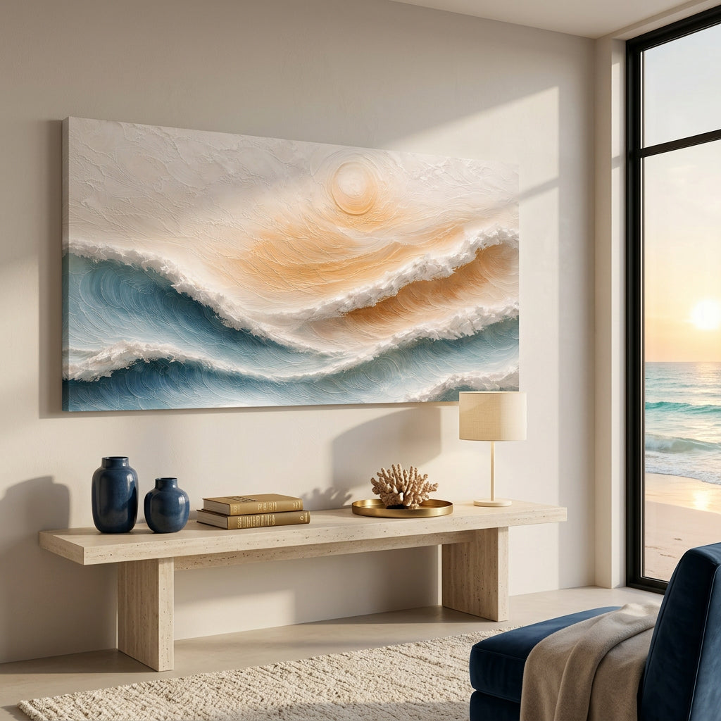 Coastal Waves - canvas