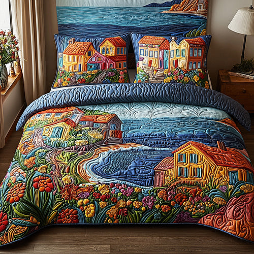 Coastal Charm 3-Piece Quilted Bedding Set - Single (59" x 70")