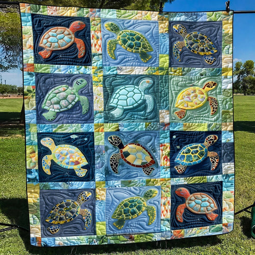 Coastal Drift Quilted Blanket - Throw (55" x 60")