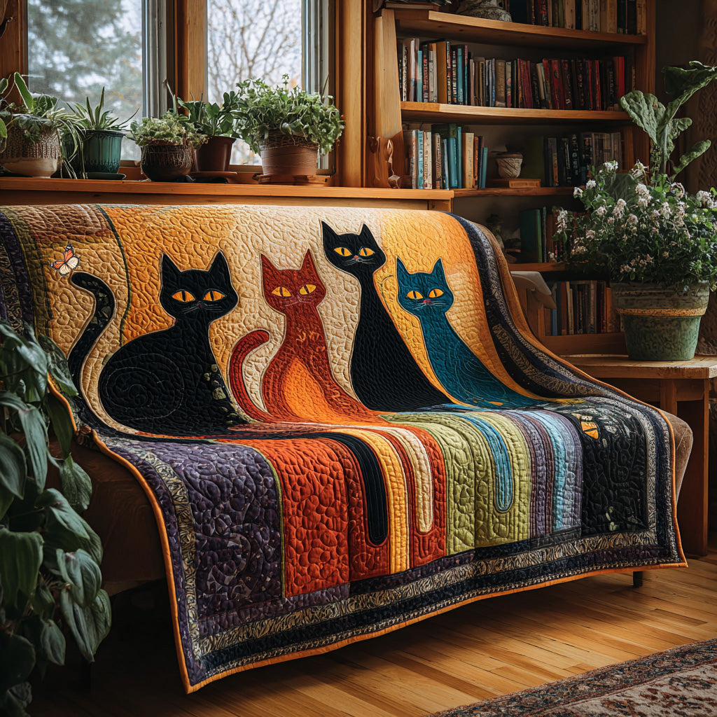 Color Cats Quilted Blanket - Baby (30" x 40") - Pack 1