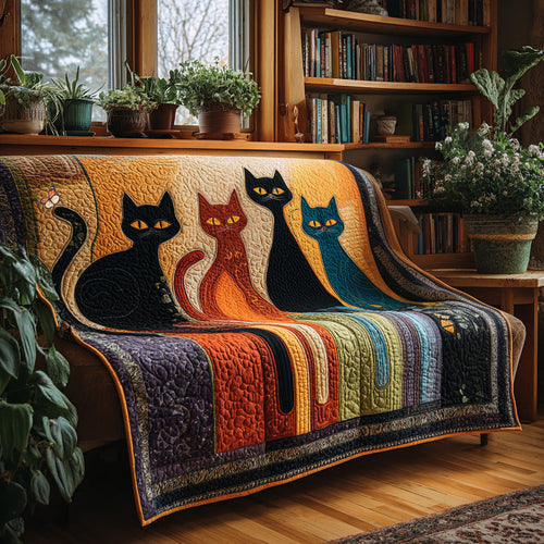 Color Cats Quilted Blanket - Baby (30" x 40") - Pack 1