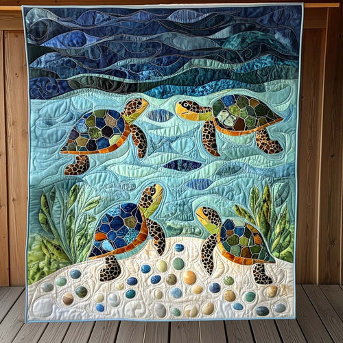 Colorful Stripes Quilted Blanket - Throw (55" x 60")