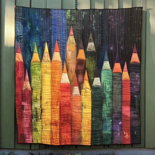 Colorful Inspirations Quilted Blanket - Throw (55" x 60")