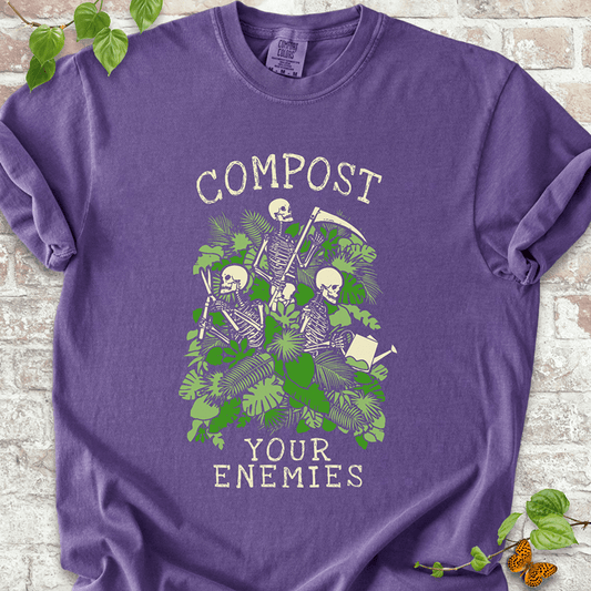 Compost Your Enemies Skeleton T-shirt