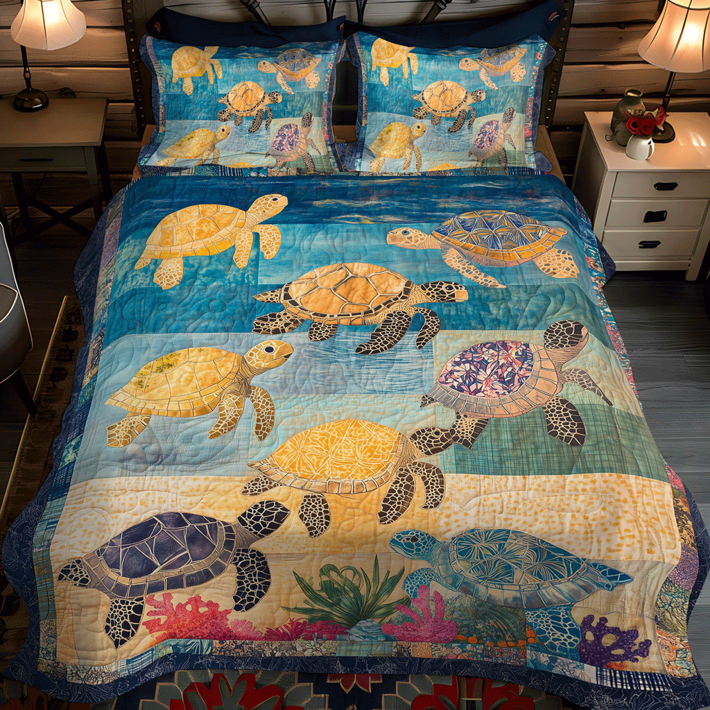 Coral Coast 3-Piece Quilted Bedding Set - Single (59" x 70")