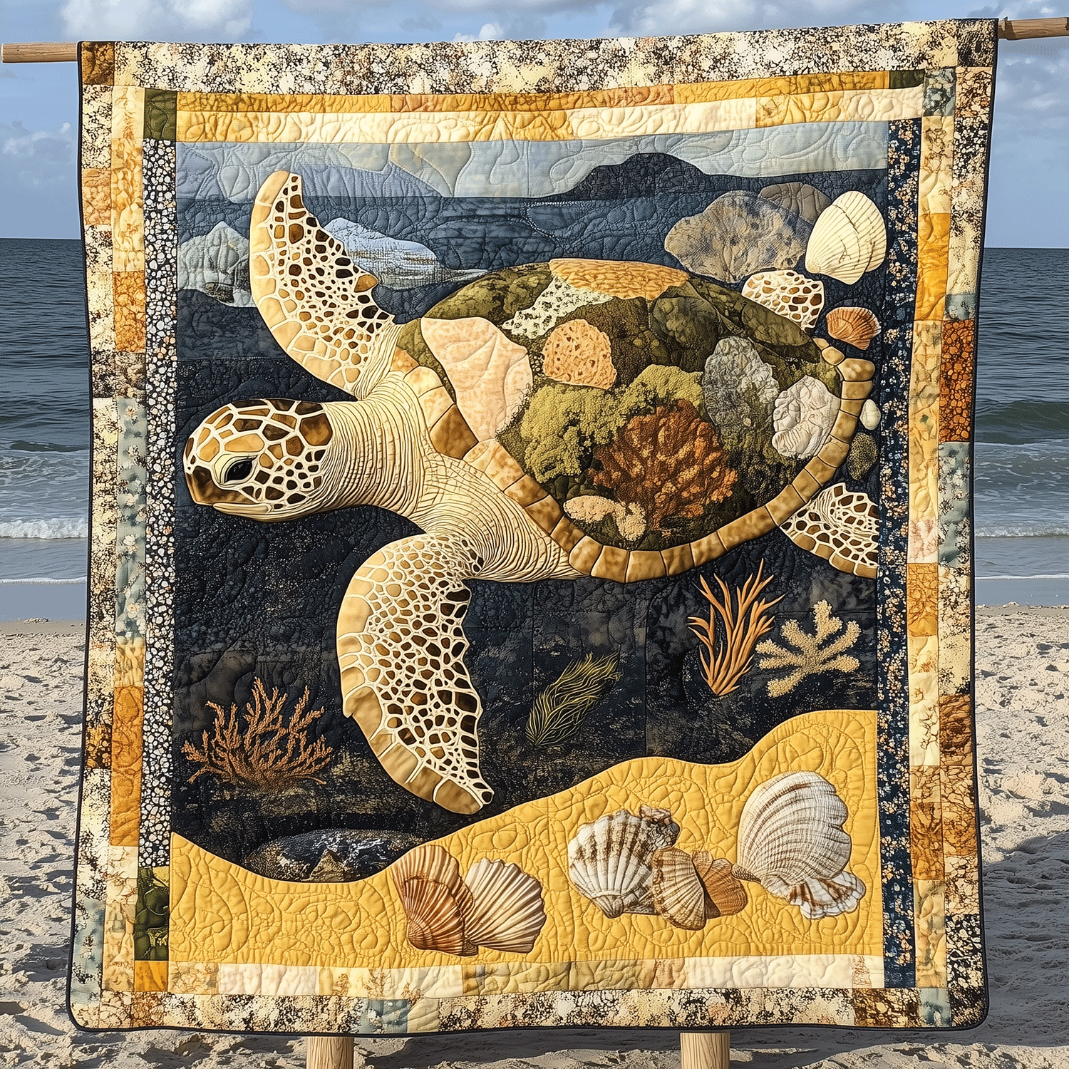 Coral Coast Quilted Blanket - Throw (55" x 60")