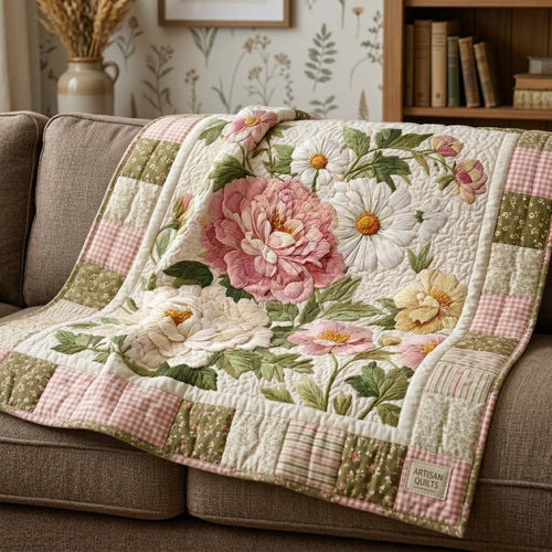 Cottage Blossom Quilted Blanket - Baby (30" x 40") - Pack 1