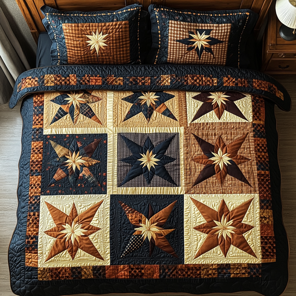Cottage Nights 3-Piece Quilted Bedding Set - Single (59" x 70")